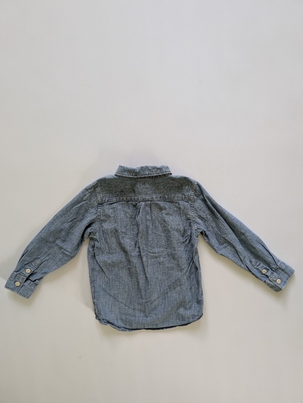 GAP Boys' Chambray Button-Up Shirt - Picture 3 of 4